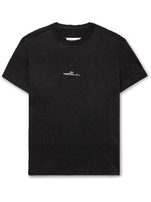 Maison Margiela - Logo-Embroidered Cotton-Jersey T-Shirt
