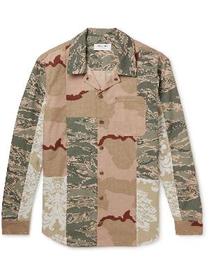 Marine Serre - Patchwork Printed Cotton-Ripstop and Twill Shirt