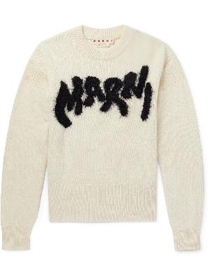 Marni - Logo-Intarsia Virgin Wool-Blend Sweater