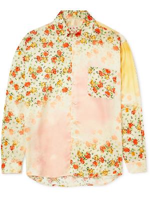 Marni - Oversized Dégradé Floral-Print Satin Shirt