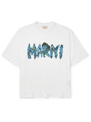 Marni - Logo-Print Cotton-Jersey T-Shirt