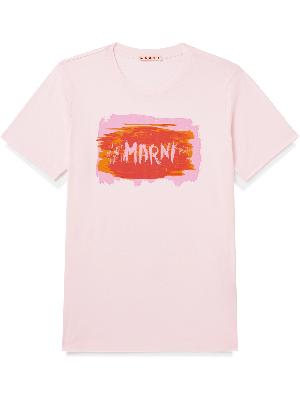 Marni - Slim-Fit Logo-Print Cotton-Jersey T-Shirt