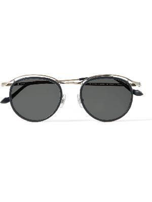 Matsuda - Round-Frame Gold-Tone Metal and Acetate Sunglasses