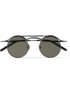 Matsuda - Round-Frame Titanium and Acetate Mirrored Sunglasses