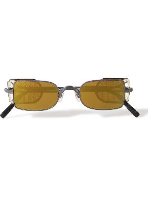 Matsuda - Rectangle-Frame Silver-Tone Sunglasses