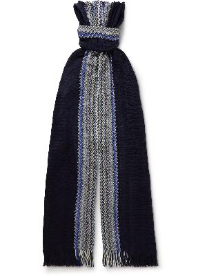 Missoni - Fringed Crochet-Knit Cotton Scarf