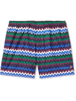 Missoni - Straight-Leg Mid-Length Striped Swim Shorts