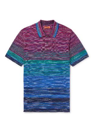 Missoni - Space-Dyed Cotton-Piqué Polo Shirt