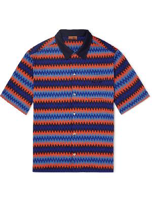 Missoni - Logo-Embroidered Cotton-Jacquard Polo Shirt