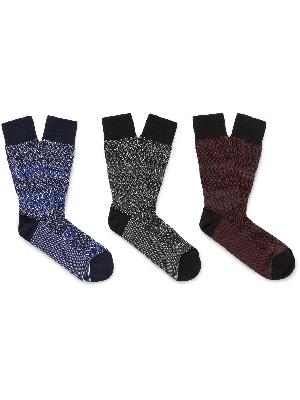 Missoni - Three-Pack Cotton-Jacquard Socks