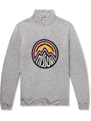 Missoni - Wool-Blend Logo-Jacquard Rollneck Sweater