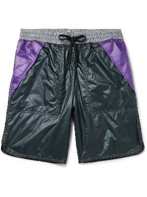 Moncler Grenoble - Straight-Leg Colour-Block Ripstop Drawstring Shorts