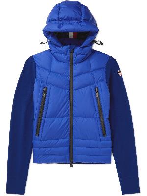 Moncler Grenoble - Panelled Quilted Shell and Fleece Hooded Down Ski Jacket