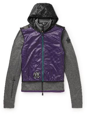 Moncler Grenoble - Day-Namic Convertible Layered Mesh, Ripstop and Stretch-Jersey Zip-Up Hoodie