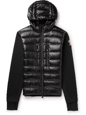 Moncler Grenoble - Quilted Shell-Panelled Jersey Hooded Down Jacket