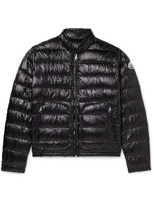 Moncler - Acorus Logo-Appliquéd Quilted Glossed-Shell Down Jacket