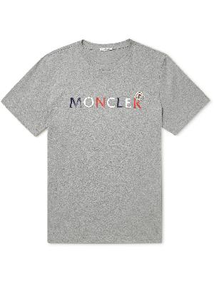 Moncler - Logo-Print Cotton-Jersey T-shirt