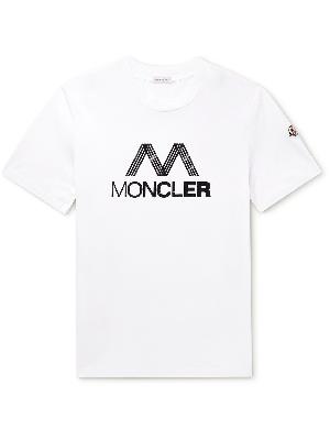 Moncler - Logo-Print Cotton-Jersey T-Shirt