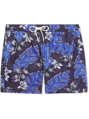 Moncler - Slim-Fit Short-Length Floral-Print Swim Shorts