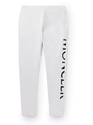 Moncler - Tapered Logo-Embroidered Cotton-Jersey Sweatpants