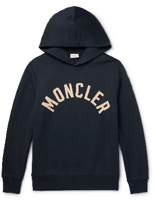 Moncler - Logo-Embroidered Cotton-Jersey Hoodie
