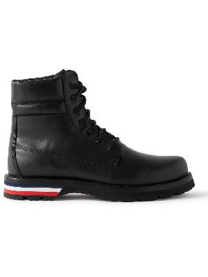 Moncler - Vancouver Striped Leather Hiking Boots