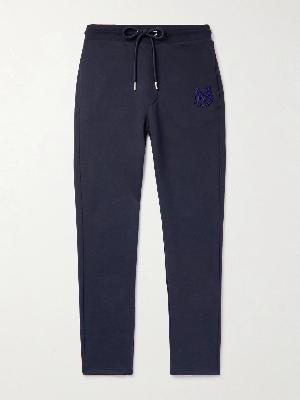 Moncler - Tapered Logo-Appliquéd Cotton-Jersey Sweatpants