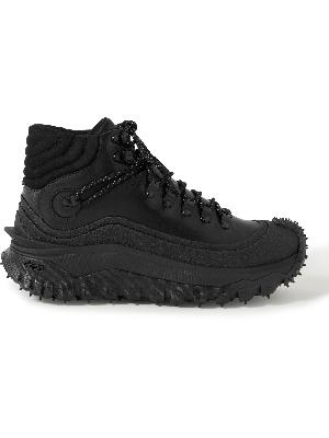 Moncler - Trailgrip Rubber-Trimmed Leather and GORE-TEX® Boots