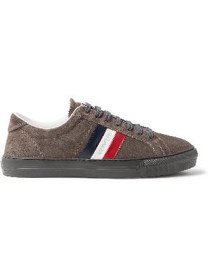 Moncler - New Monaco Suede and Leather Sneakers