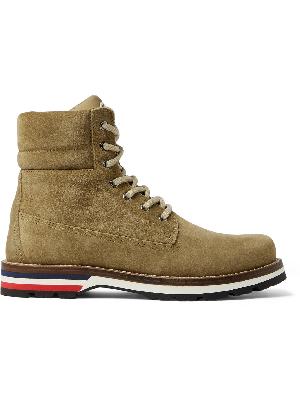 Moncler - Vancouver Striped Suede Hiking Boots