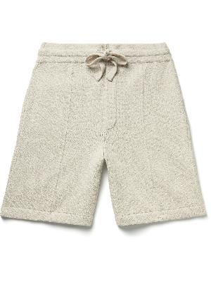 Nanushka - Julen Straight-Leg Cotton-Blend Drawstring Shorts