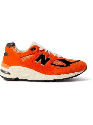 New Balance - Teddy Santis 990v2 Mesh and Suede Sneakers