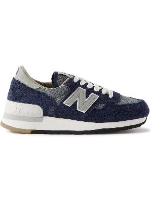 New Balance - Carhartt WIP 990v1 Leather-Trimmed Suede and Mesh Sneakers