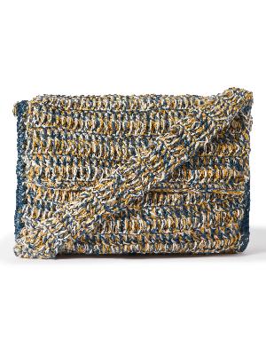 Nicholas Daley - Crocheted Jute and Cotton-Blend Messenger Bag