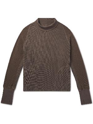 Nicholas Daley - Waffle-Knit Cotton Rollneck Sweatshirt