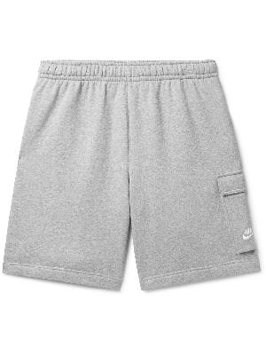 Nike - Sportswear Club Wide-Leg Cotton-Blend Jersey Cargo Shorts