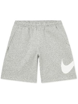 Nike - Sportswear Club Wide-Leg Logo-Print Cotton-Blend Jersey Shorts