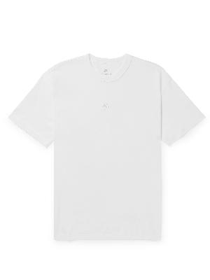 Nike - Logo-Embroidered Cotton-Jersey T-Shirt