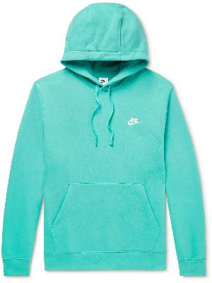 Nike - Sportswear Club Logo-Embroidered Cotton-Blend Jersey Hoodie