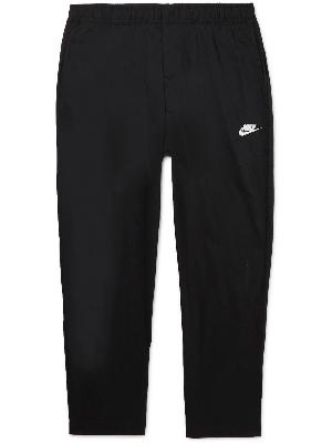 Nike - Straight-Leg Logo-Embroidered Shell Trousers