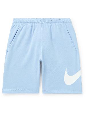 Nike - NSW Club Wide-Leg Logo-Print Cotton-Blend Jersey Shorts