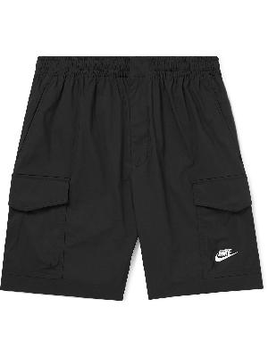Nike - Utility Straight-Leg Logo-Embroidered Cotton-Blend Cargo Shorts