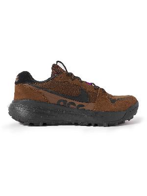 Nike - ACG Lowcate Leather-Trimmed Mesh and Suede Sneakers