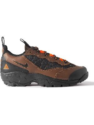 Nike - ACG Air Mada Rubber-Trimmed Leather and Mesh Hiking Sneakers
