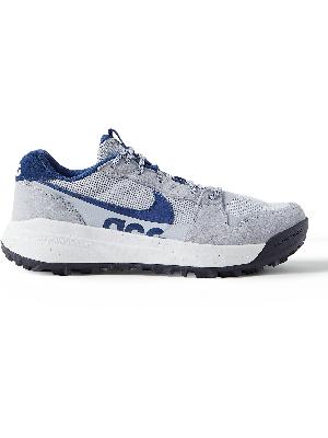 Nike - ACG Lowcate Suede- and Rubber-Trimmed Mesh Sneakers