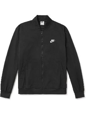 Nike - Club Logo-Embroidered Cotton-Blend Gabardine Zip-Up Sweatshirt