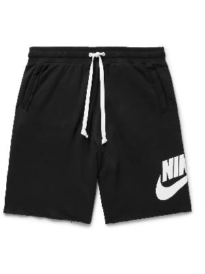 Nike - Alumni Straight-Leg Logo-Print Cotton-Blend Jersey Shorts