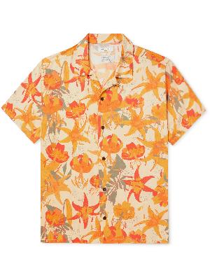 Nudie Jeans - Arvid Lilies Convertible-Collar Floral-Print TENCEL™ Lyocell Shirt