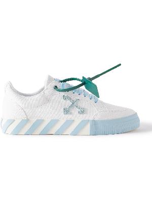 Off-White - Suede-Trimmed Canvas Sneakers