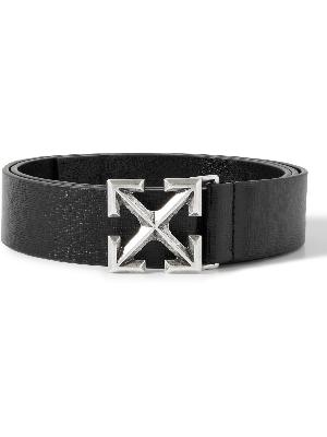 Off-White - 3.5cm Cross-Grain Leather Belt
